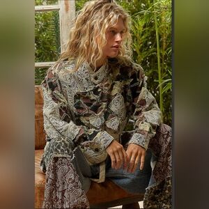 POL Patchwork Camoflauge Jacket Small (But Could Fit A Medium Easily)